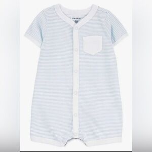 3M onesie romper snap. Cloud face on the butt!